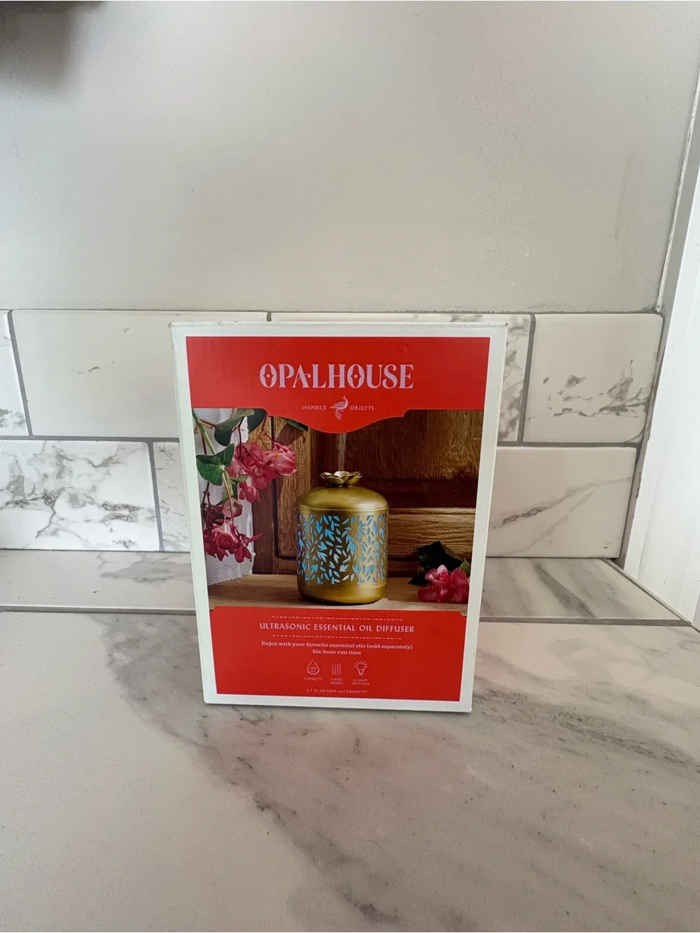 Opalhouse Gold Leaf Ultrasonic Essential Oil Diffuser